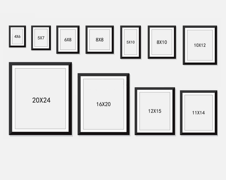 Стандартные размеры рамок для картин и фотографий